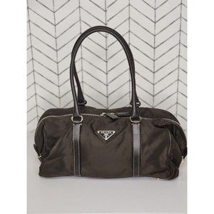 Prada Mini Boston Nylon Handbag